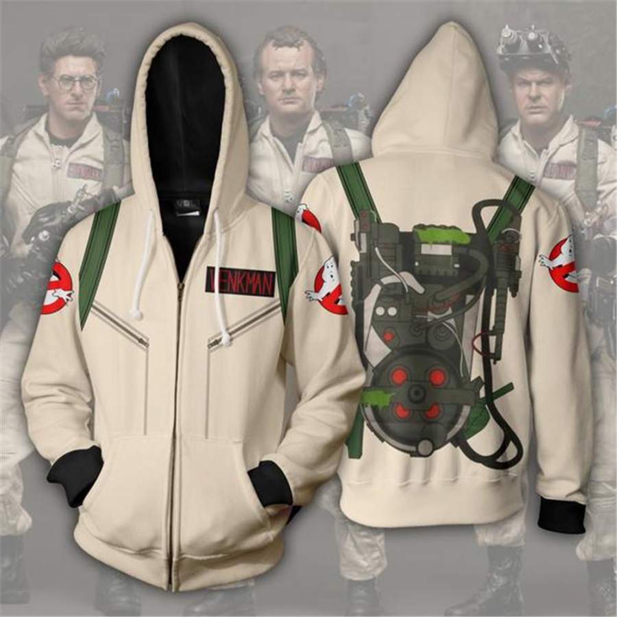 3D Printed Ghostbusters Zip Up Hoodie