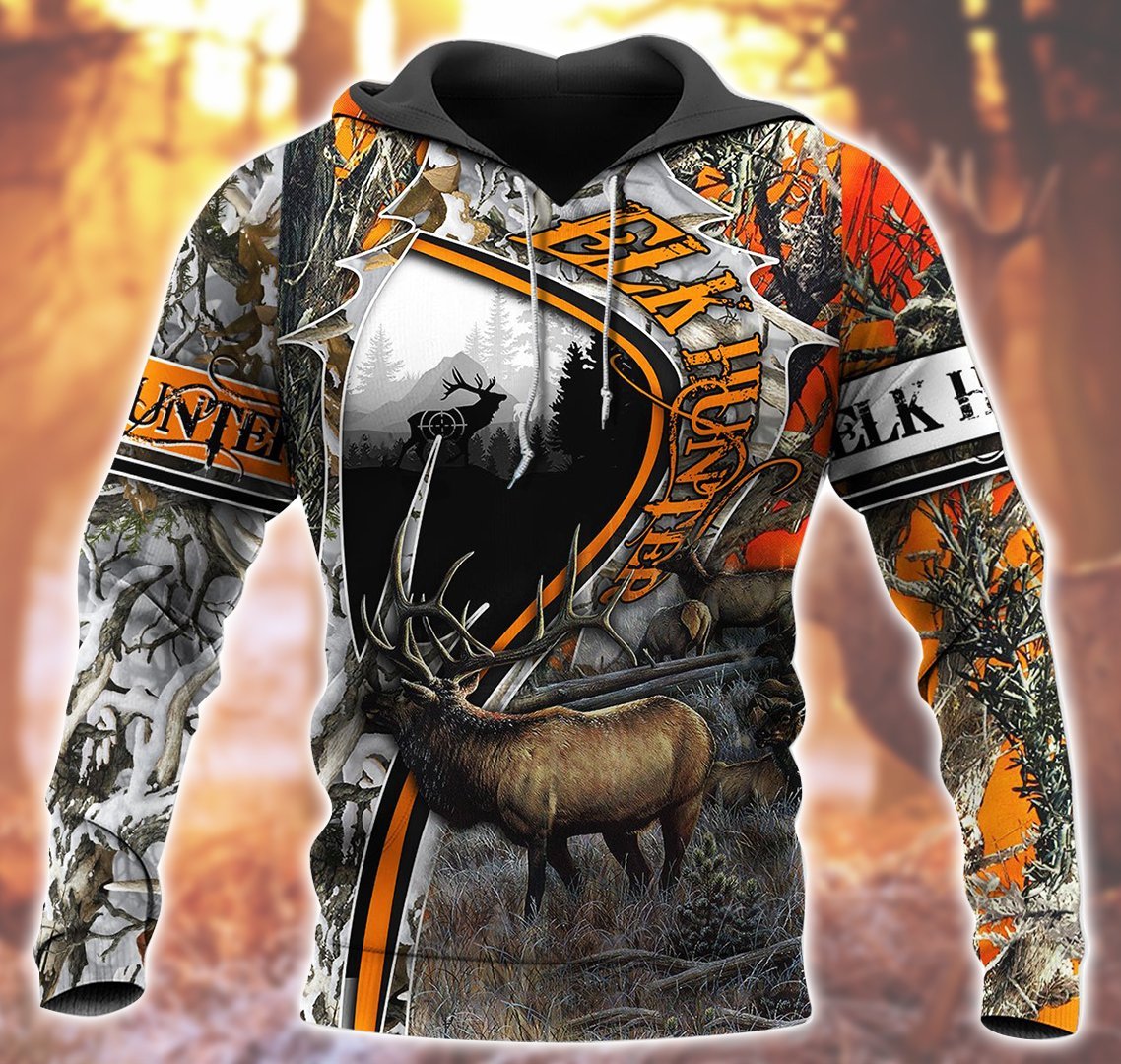 Elk Hunting Camo 3D All Over Print | Unisex | Adult | Ht4934