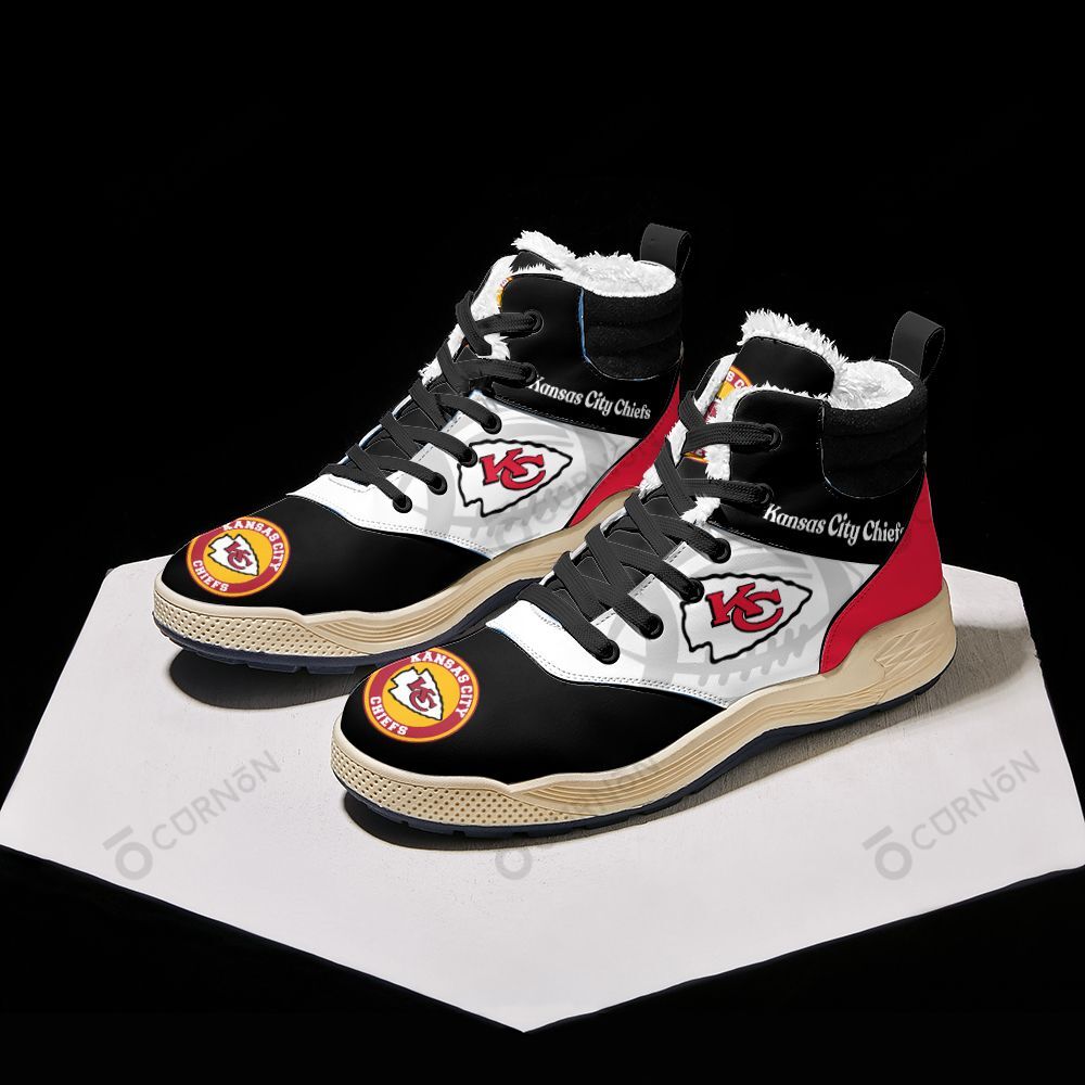 Kansas City Chiefs Winter High Top Fashion Sneaker 03