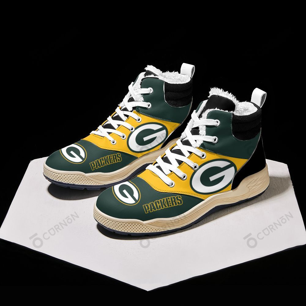 Green Bay Packers Winter High Top Fashion Sneaker 46