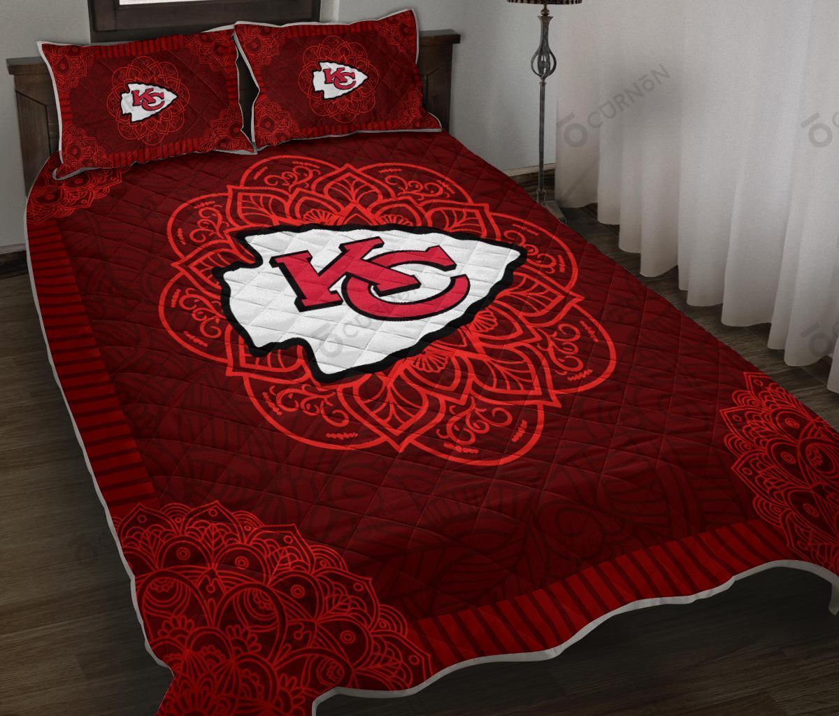 Kansas City Chiefs Quilt Set 007