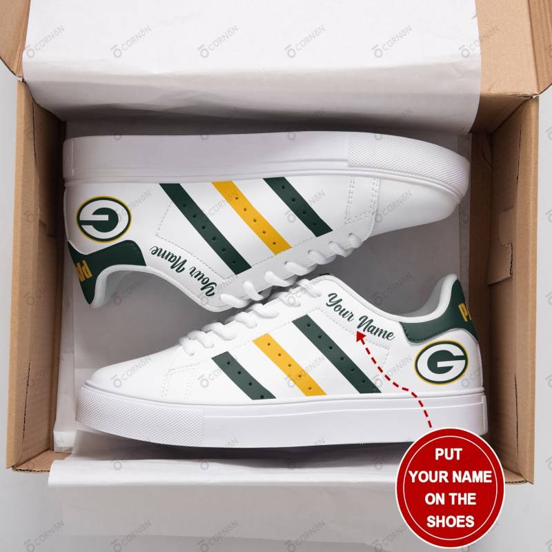 Green Bay Packers Personalized SS Custom Sneakers 049