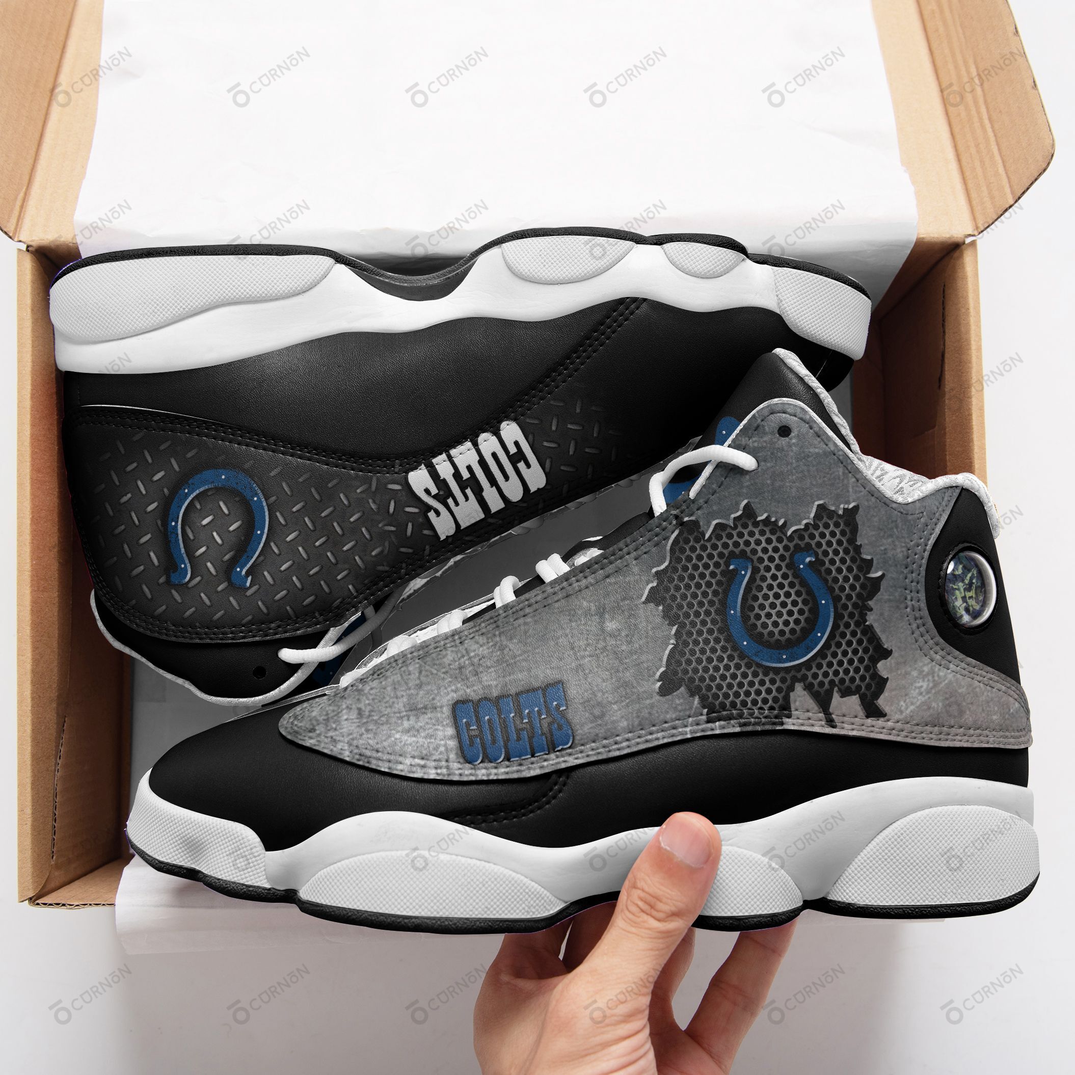 Indianapolis Colts Air JD13 Sneakers 211