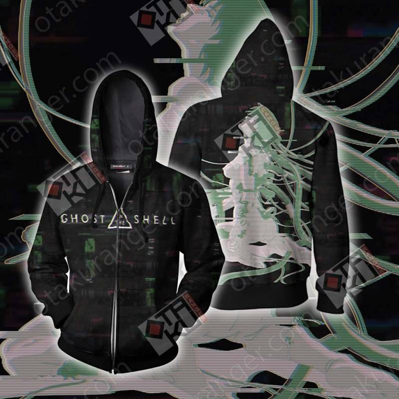 Ghost In The Shell Unisex 3D Zip Up Hoodie Jacket