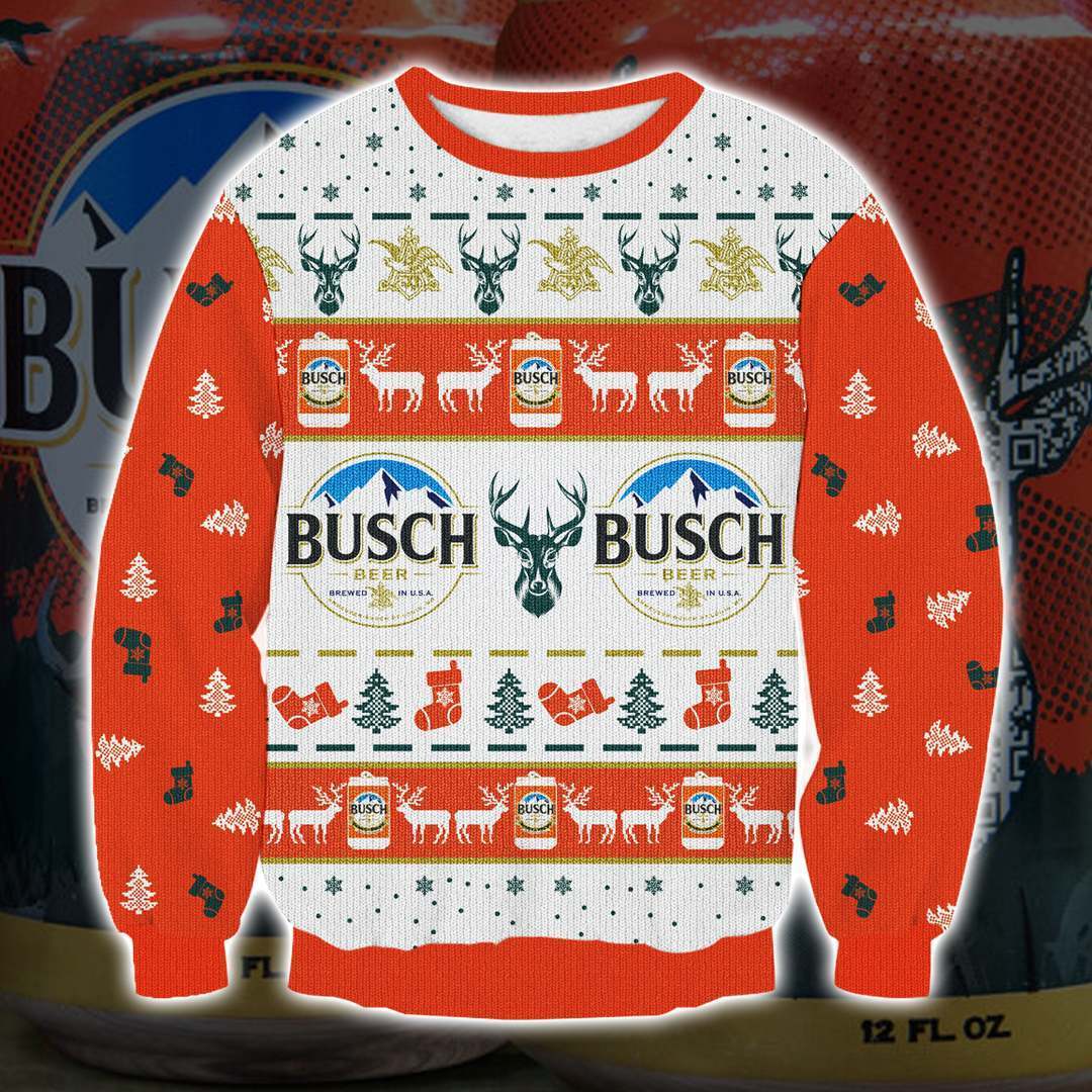 Busch Buck Hunter BBV2 3D Print Ugly Christmas Sweatshirt