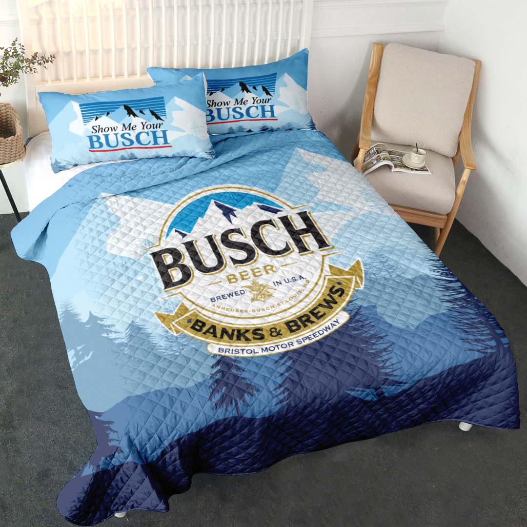 Busch Beer Quilt Set