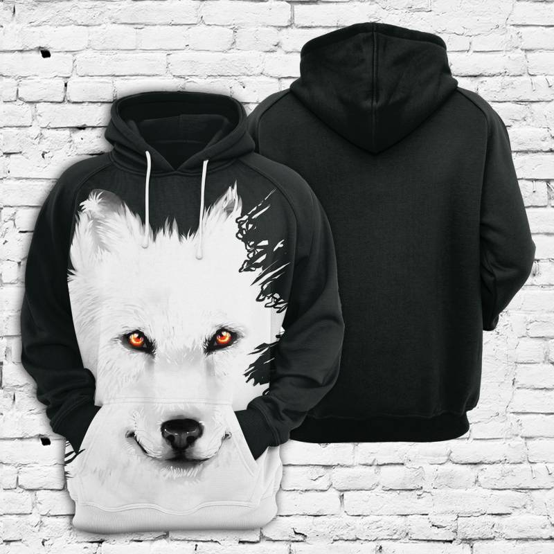 Ghost Wolf H214 – All Over Print Unisex Hoodie