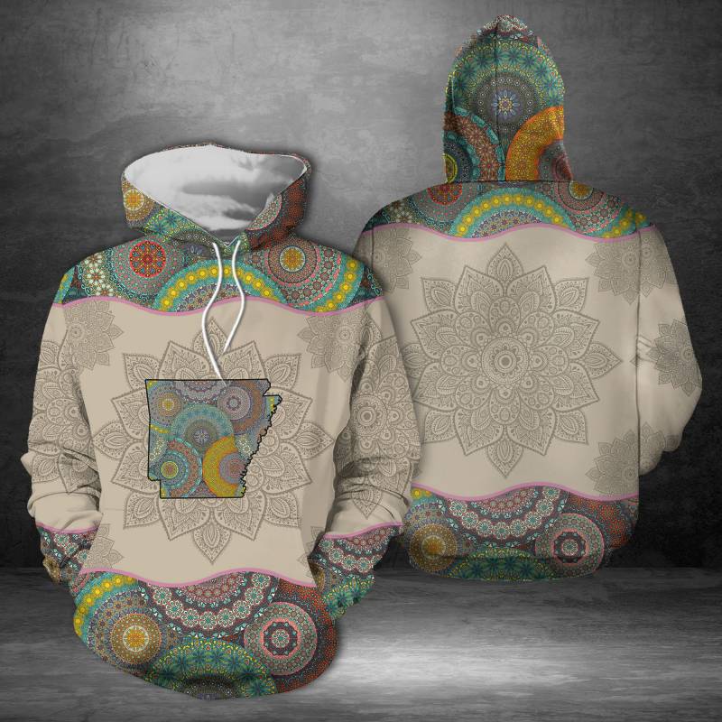 Awesome Arkansas Mandala H18503 – All Over Print Unisex Hoodie