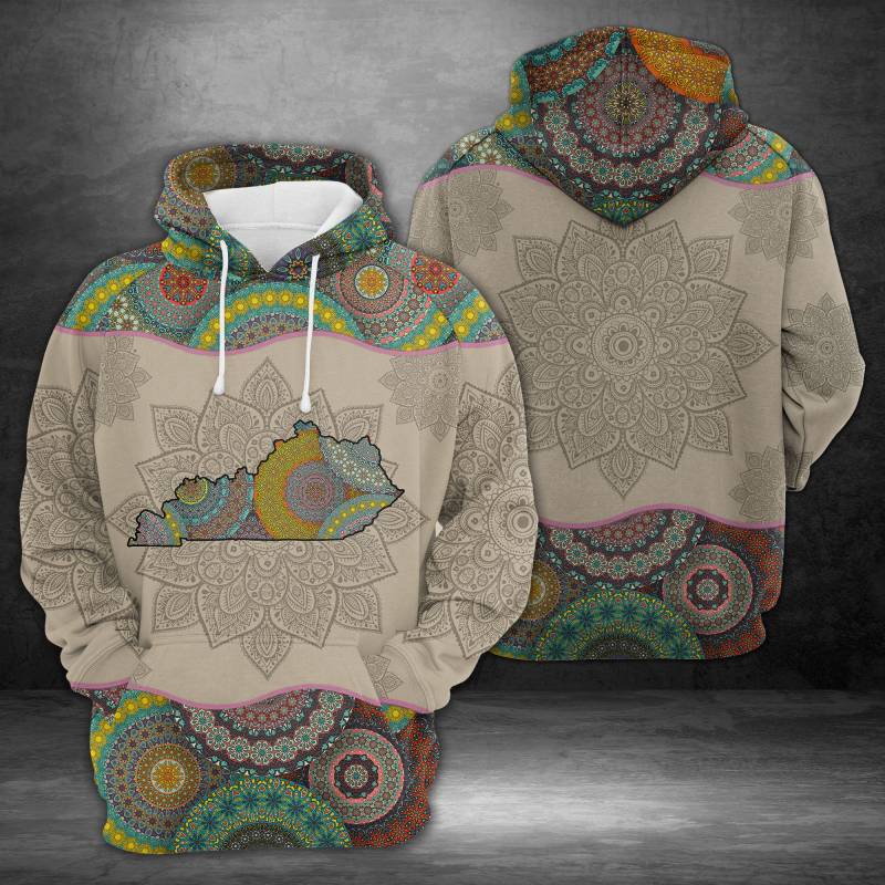 Awesome Kentucky Mandala H18514 – All Over Print Unisex Hoodie