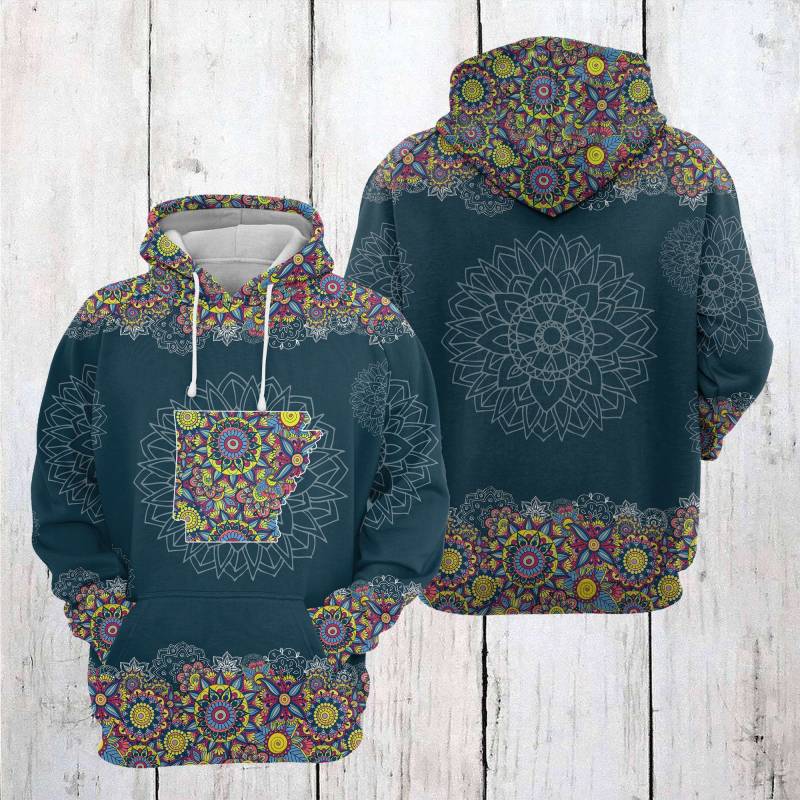 Arkansas Mandala T2205 – All Over Print Unisex Hoodie