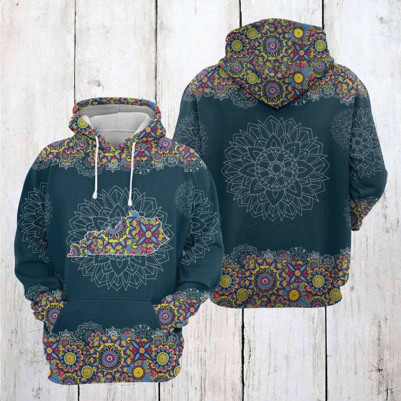 Kentucky Mandala T2205 – All Over Print Unisex Hoodie