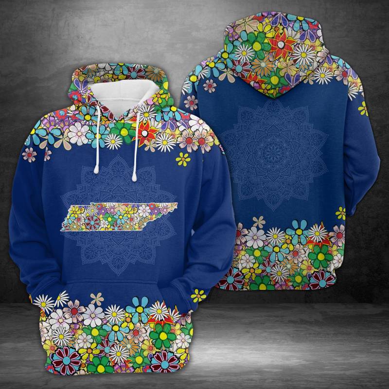 Awesome Tennessee Flower H25514 – All Over Print Unisex Hoodie