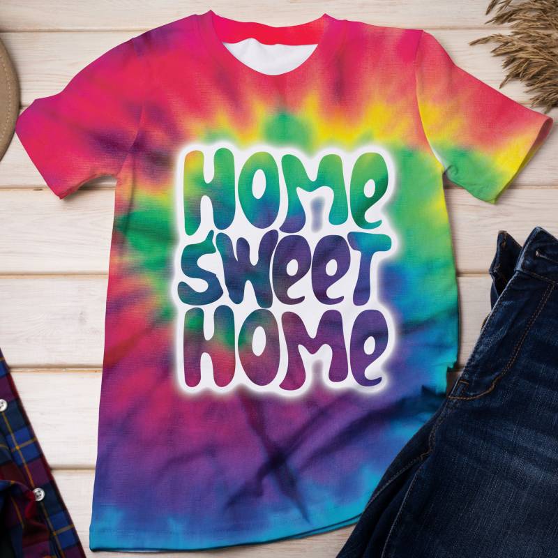 Kentucky Home Sweet Home Tie Dye H20603 – Unisex Tshirt 3D