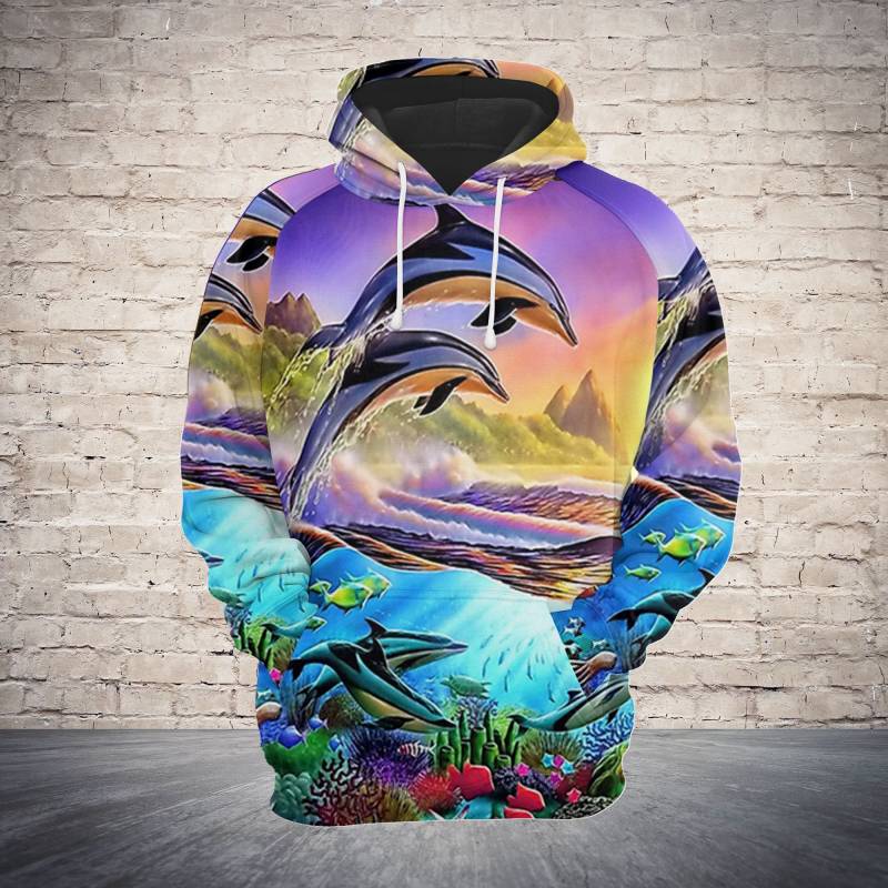 Lovely Dolphins G5629 – All Over Print Unisex Hoodie