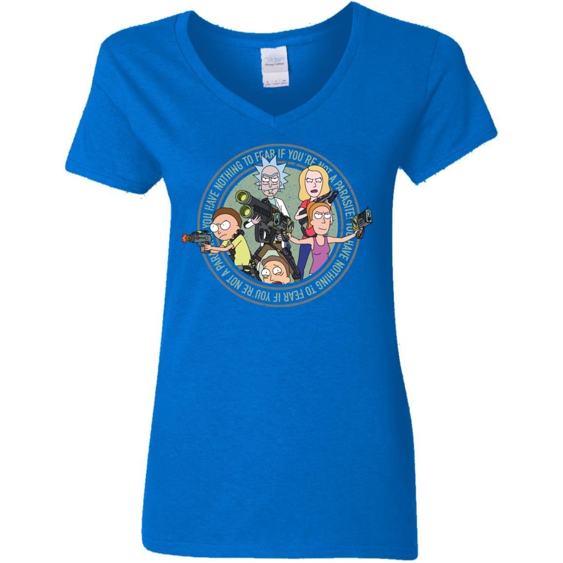 Rick And Morty And The Smith Family Women V-Neck T-Shirt