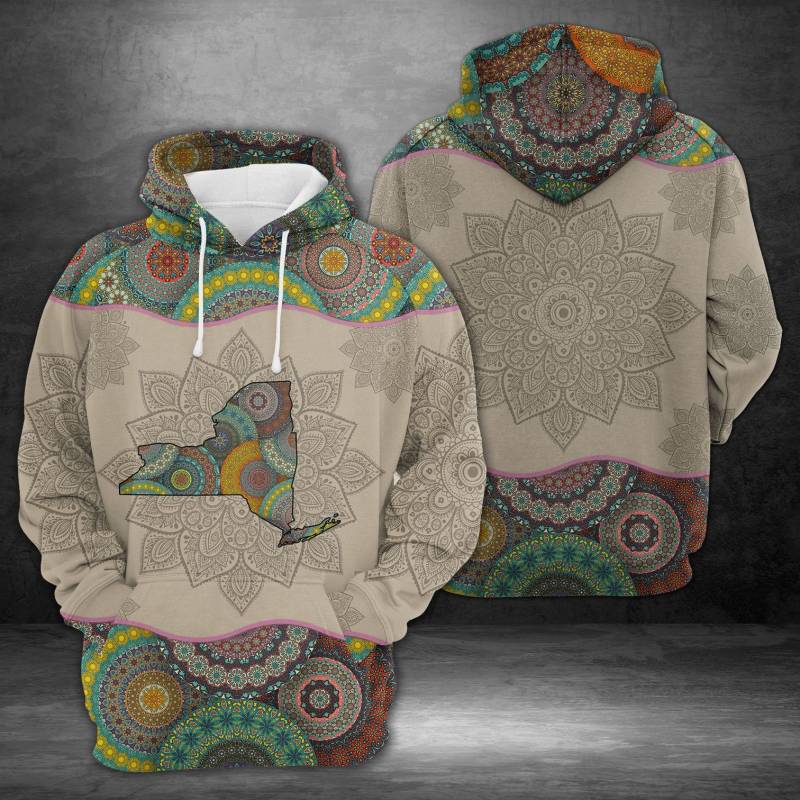 Ligerking? New York Mandala – All Over Print Hoodie HD01570