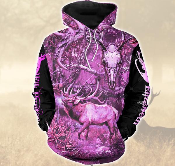 Hunting – Elk Hunter Purple 3D All Over Print | Unisex | Adult | Ht5009