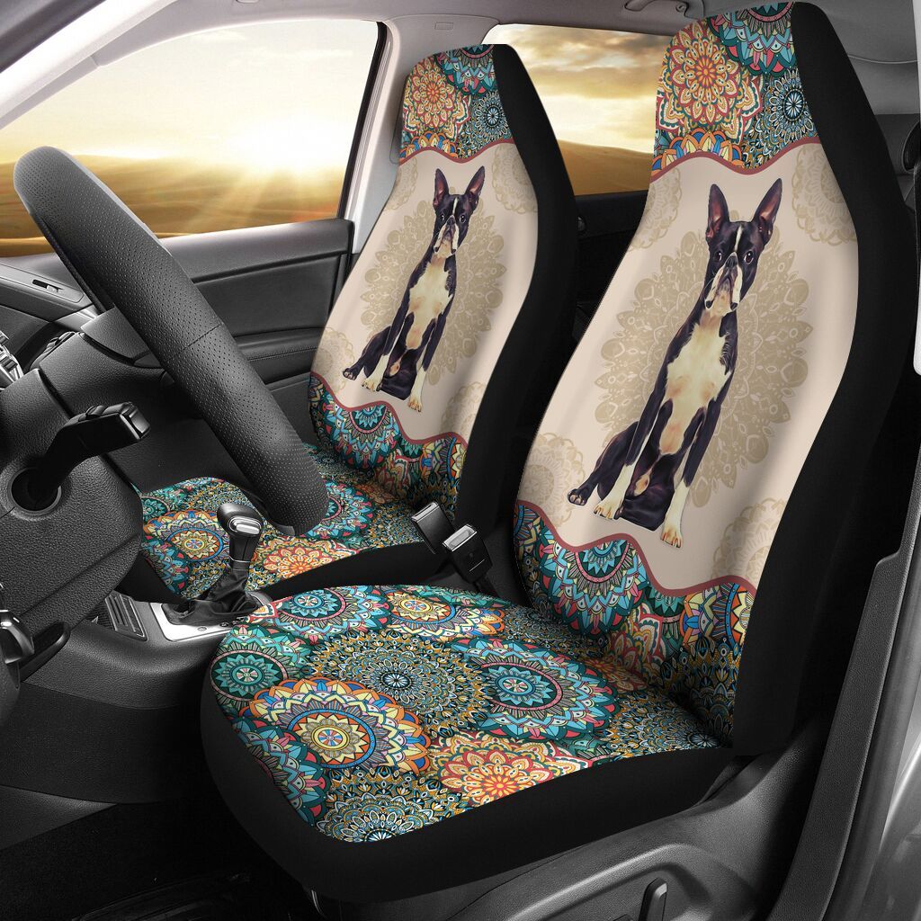 Boston Terrier Dog Car Seat Cover Ddtdog2Afag15