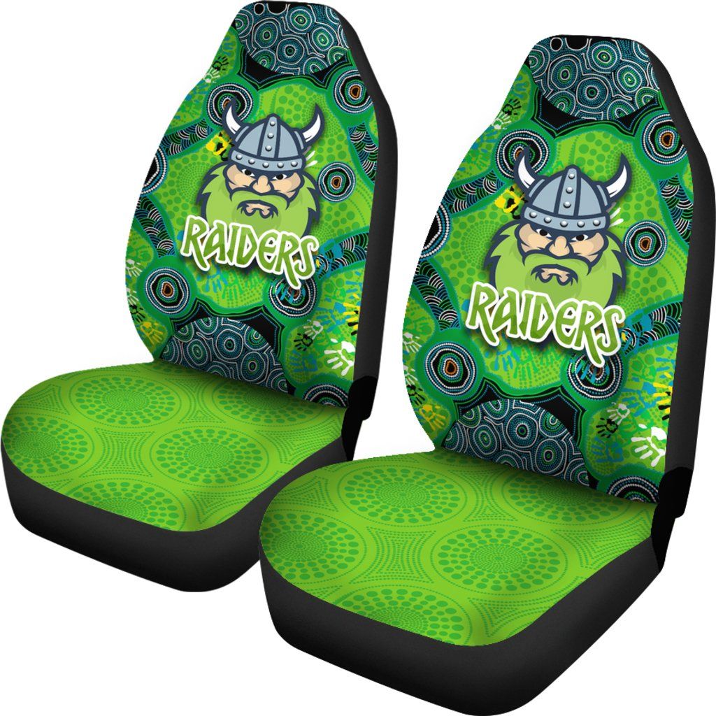 Canberra Car Seat Covers Raiders Viking Indigenous K8