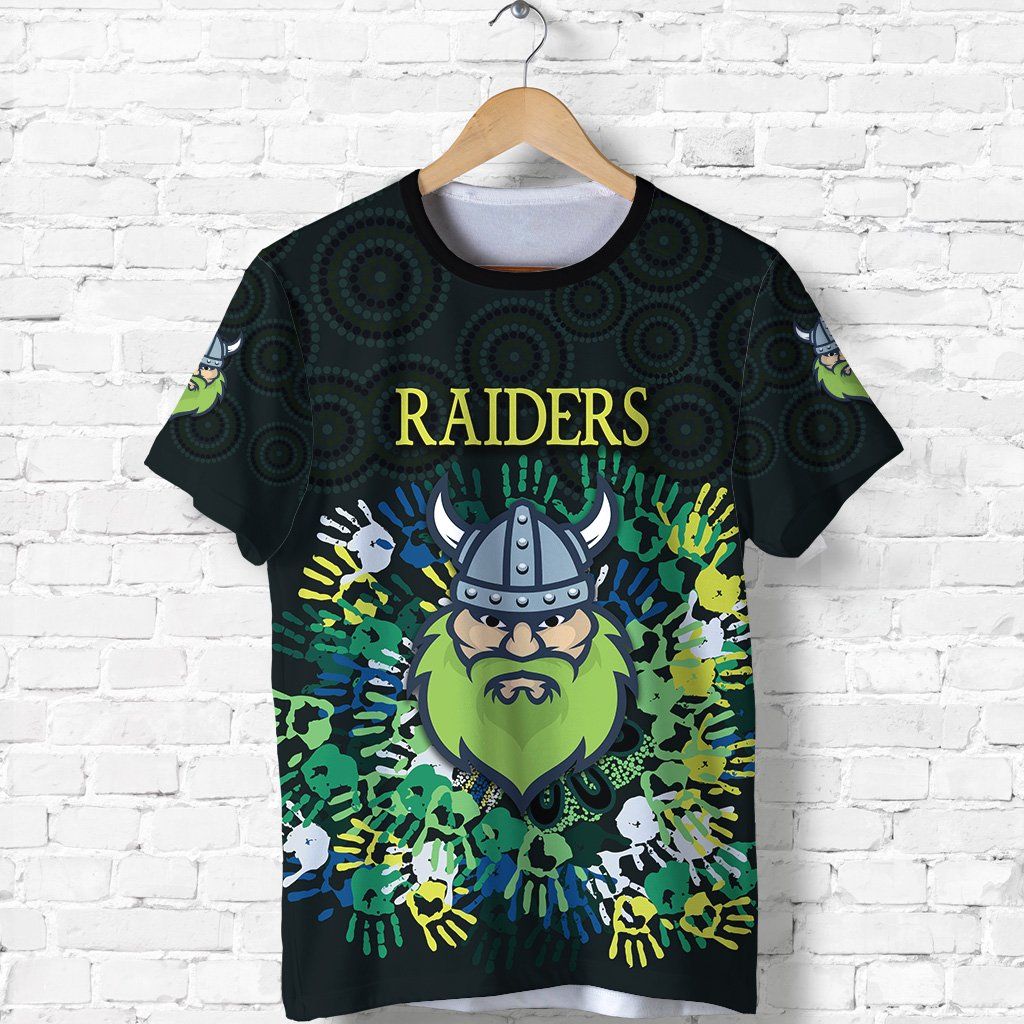 Canberra T Shirt Raiders Viking Simple Indigenous K8