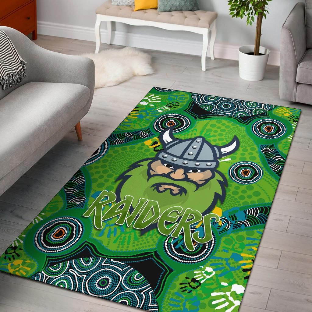 Canberra Area Rug Raiders Viking Indigenous K8