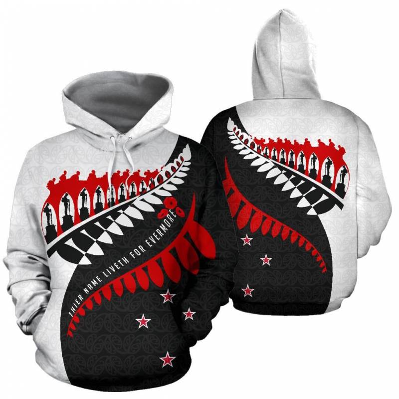 Aotearoa Hoodie – Fiveth For Evermore BW K7