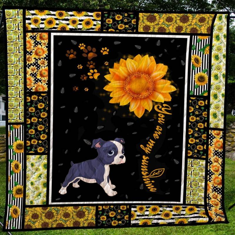 Boston Terrier You Are My Sunshine LTVB0233 Quilt