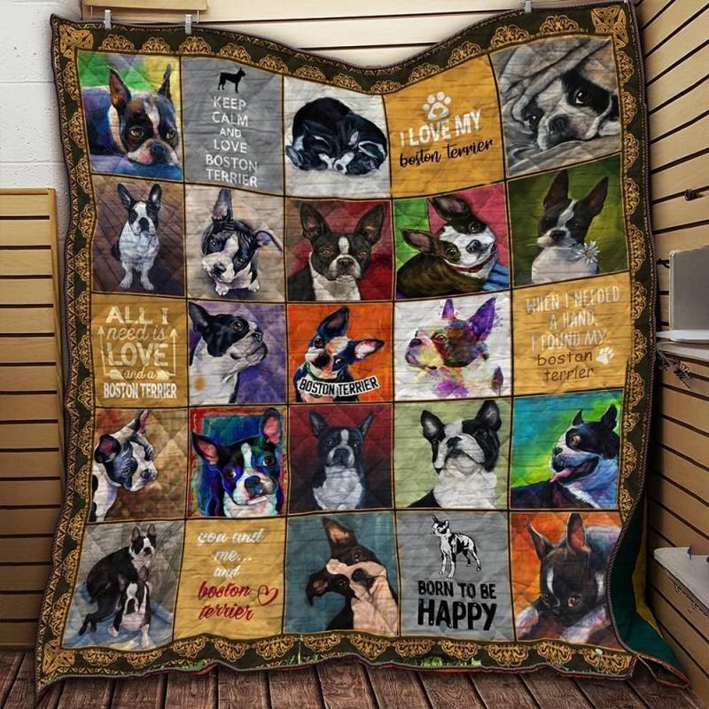 Boston Terrier Quilt M Cutie