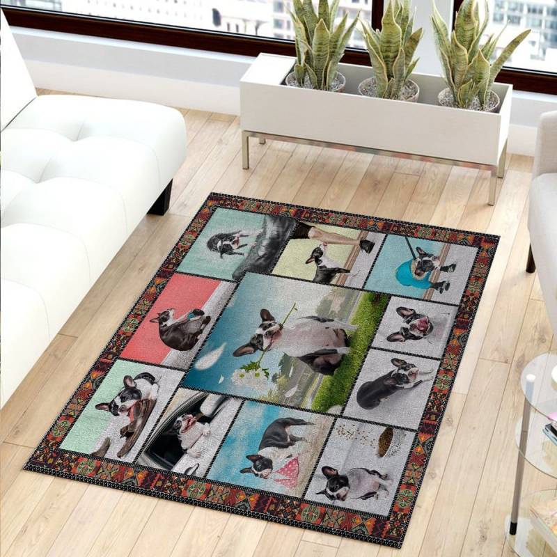 Boston Terrier Mamma Mia Area 1M Rug