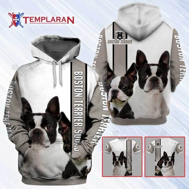 Boston Terrier Squad BK1884 Hoodie