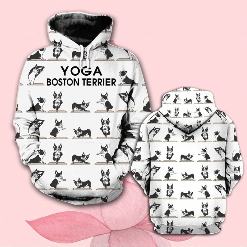 Boston Terrier Yoga Hoodie