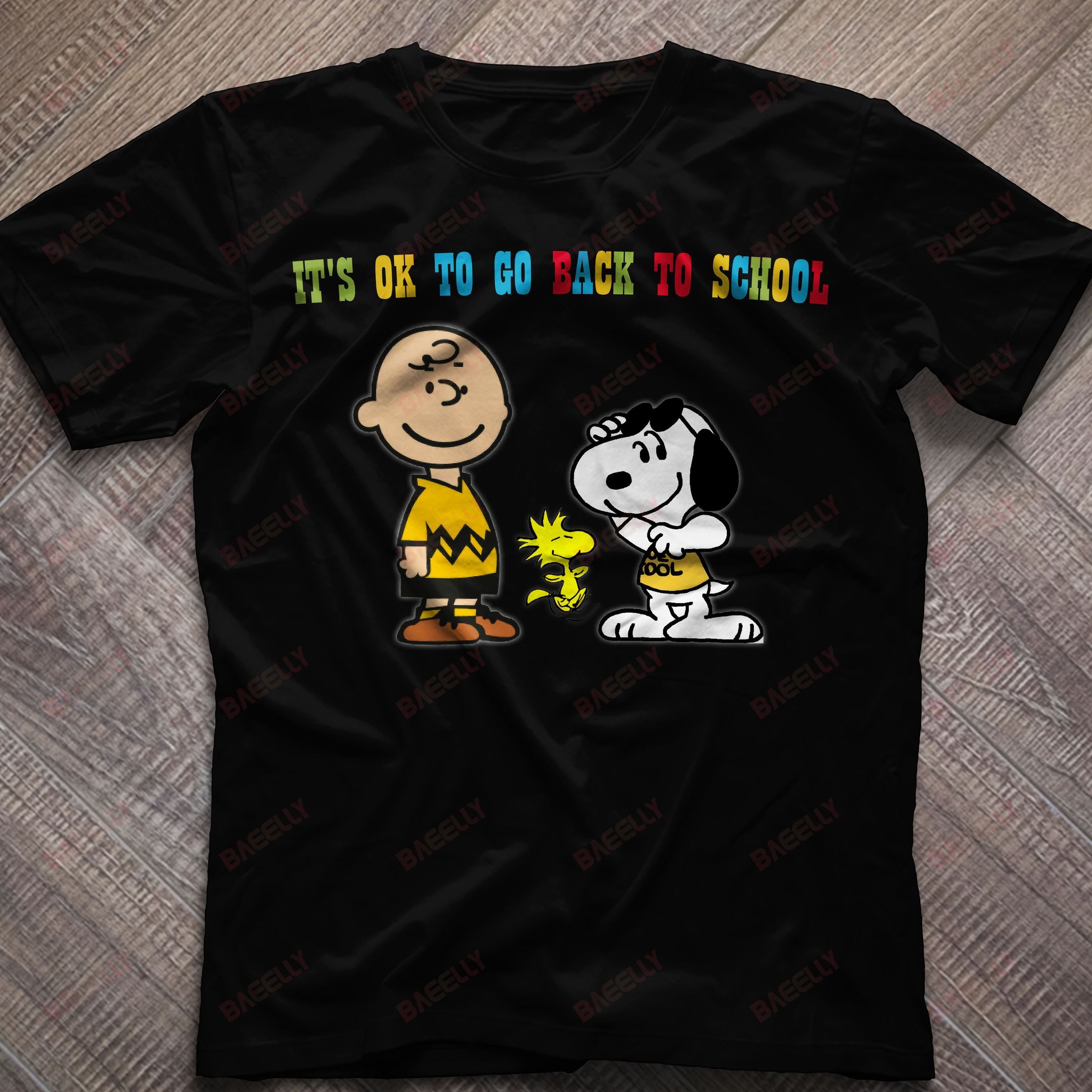 Baeelly?Snoopy back to school T-shirt – LV206