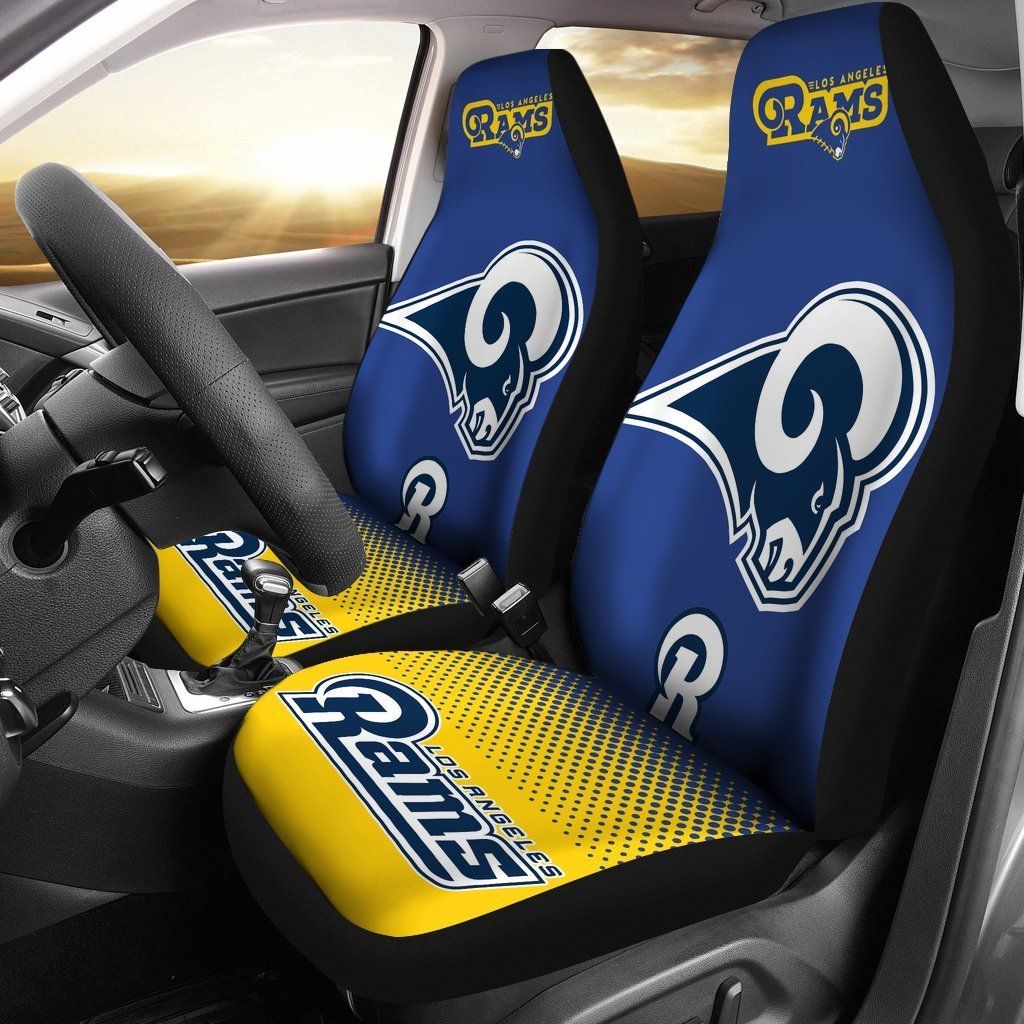 Los Angeles Rams Car Seat Covers (Set Of 2)