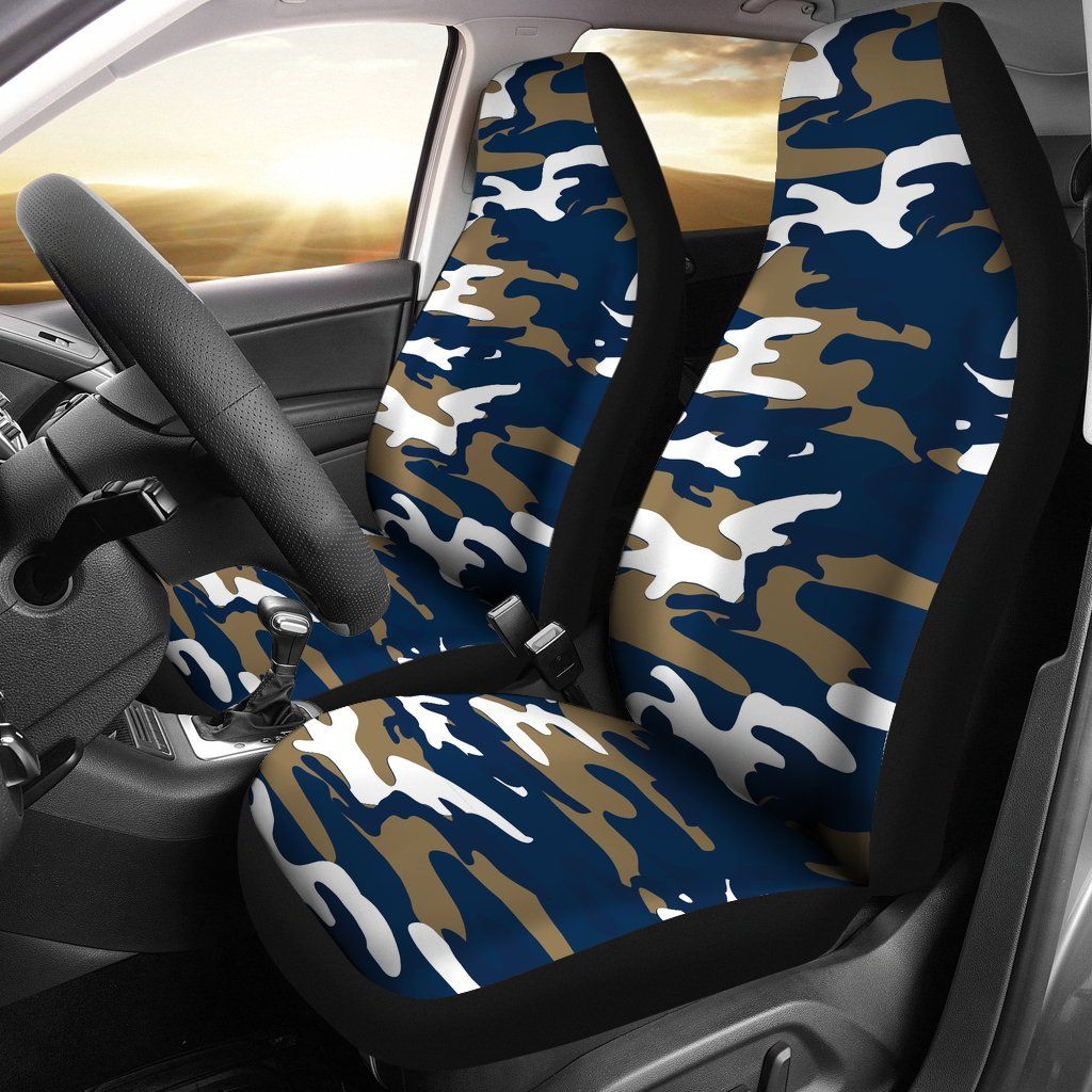 Los Angeles Rams Inspired Camo Car Seatcovers