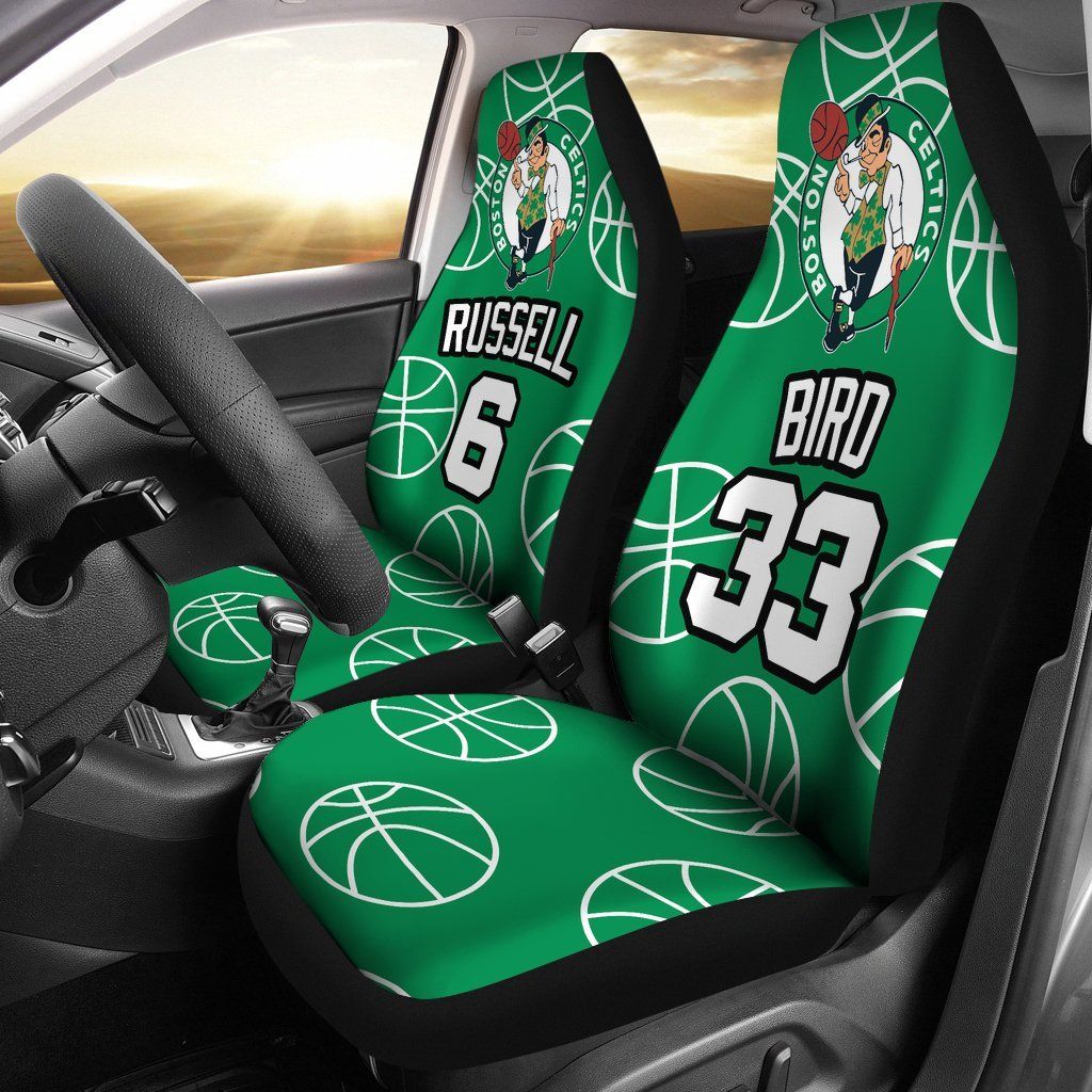 Boston Celtics pair of car seats Covers customizable