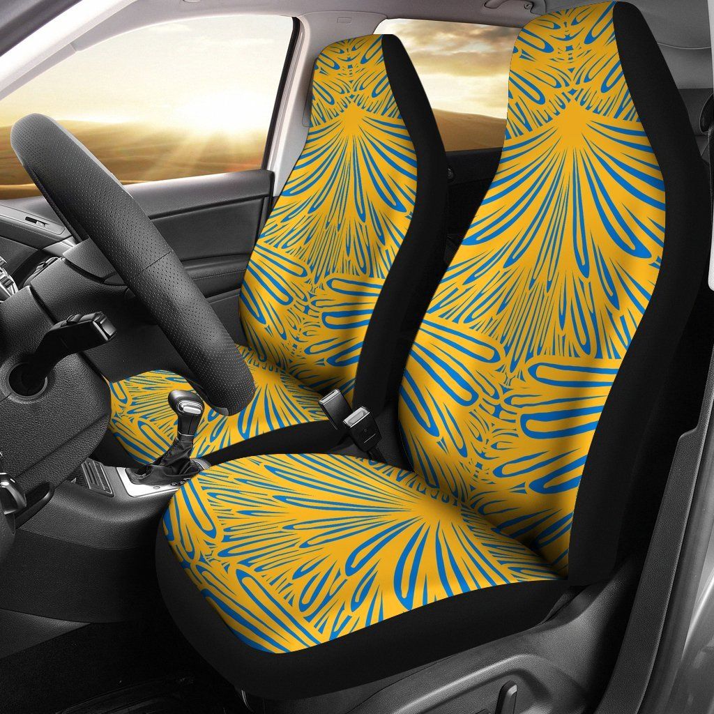 Los Angeles Chargers Inspired Art Deco Car Seatcovers