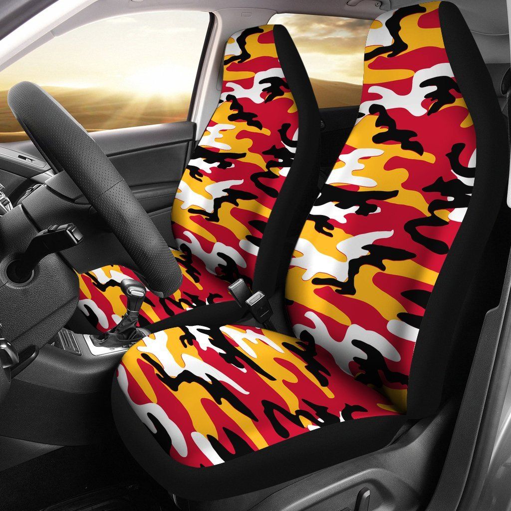 Kansas City Chiefs Inspired Camo Car Seatcovers