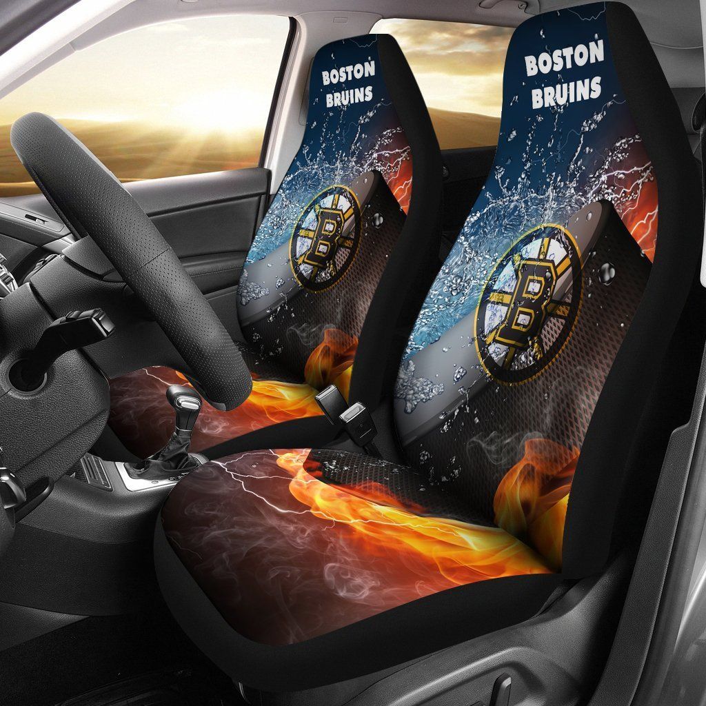 Boston Bruins Car Seat Cover 2pcs