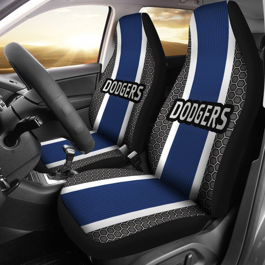 Los Angeles Dodgers Dodgers Inspired Sports Stripe Auto Seat Covers SUV Seat Covers Truck Seat