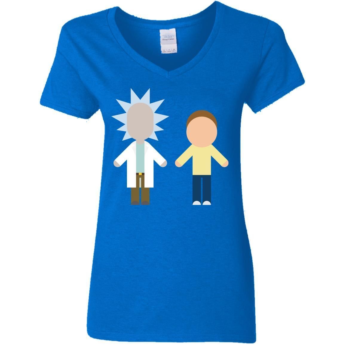 Rick And Morty Chibi Style Women V-Neck T-Shirt