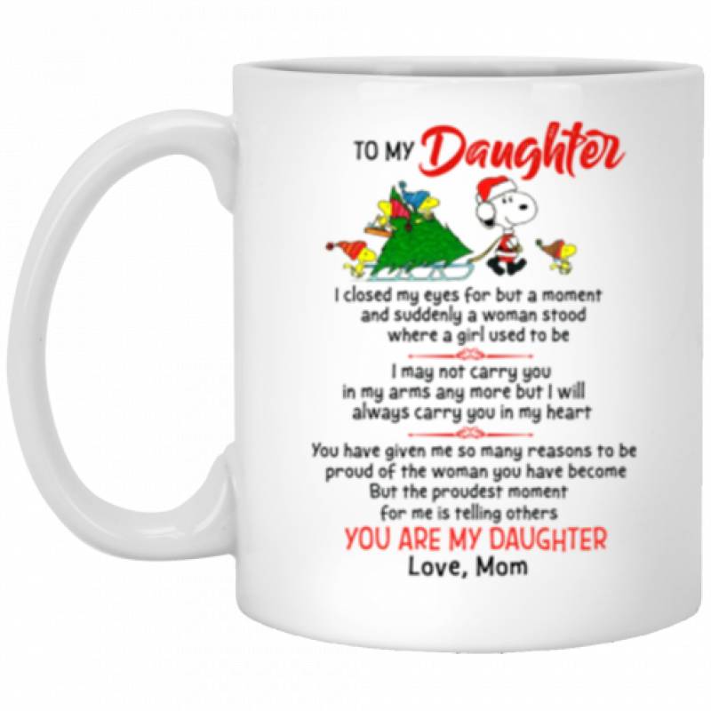 I Closed My Eyes Snoopy Mug To My Daughter NV