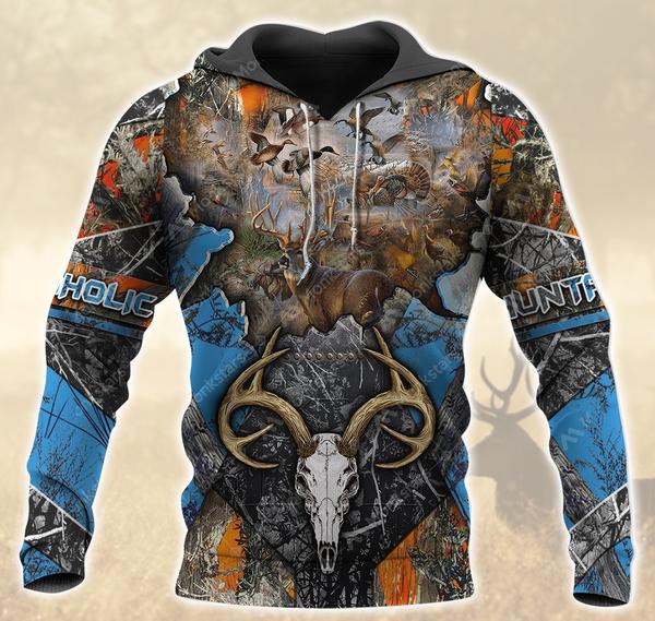 Hunting – Huntaholic Orange Blue 3D All Over Print | Unisex | Adult | Ht5074