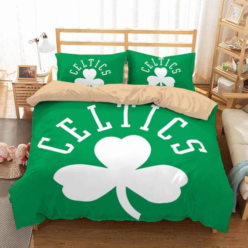 3D Customize Boston Celtics Bedding Set Duvet Cover Set Bedroom Set Bedlinen