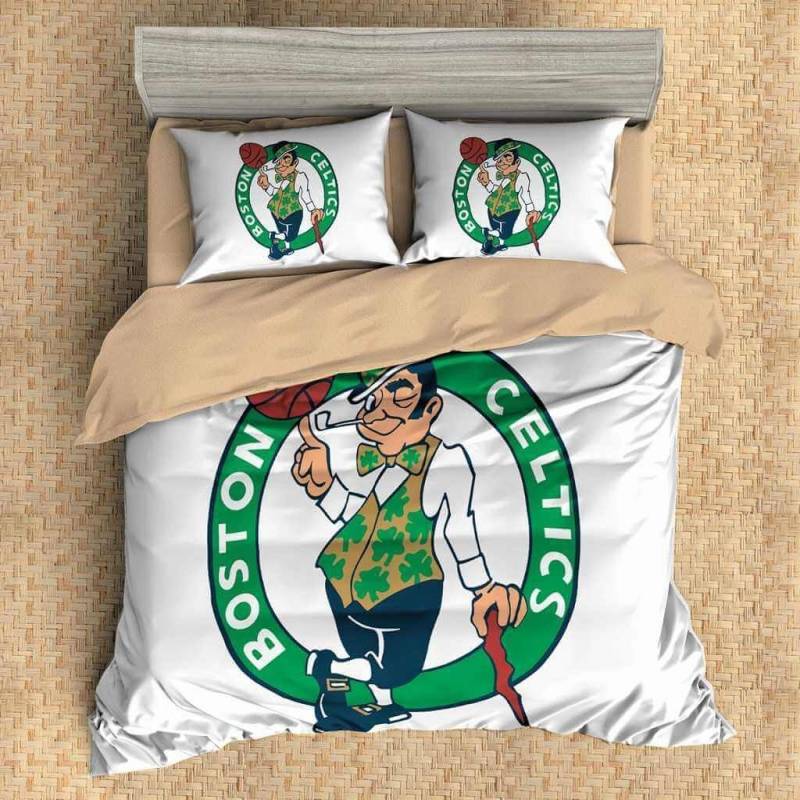 3D Customize Boston Celtics Bedding Set Duvet Cover Set Bedroom Set Bedlinen 1