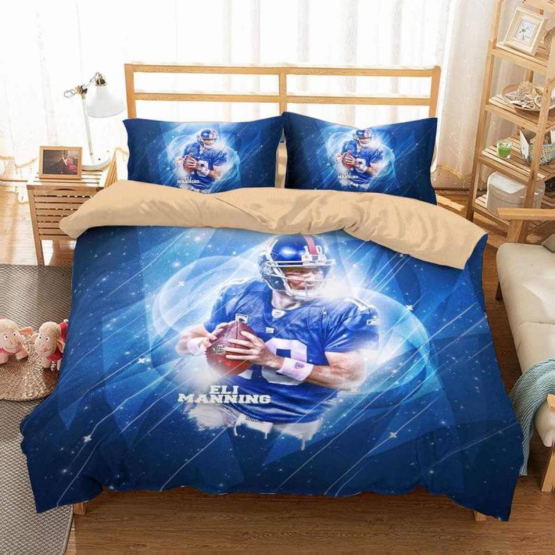 3D Customize Eli Manning New York Giants Bedding Set Duvet Cover Set Bedroom Set Bedlinen