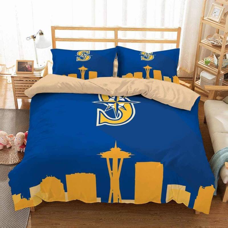 3D Customize Seattle Mariners Bedding Set Duvet Cover Set Bedroom Set Bedlinen 1