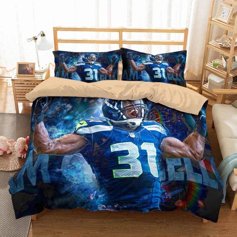 3D Customize Kam Chancellor Seattle Seahawks Bedding Set Duvet Cover Set Bedroom Set Bedlinen