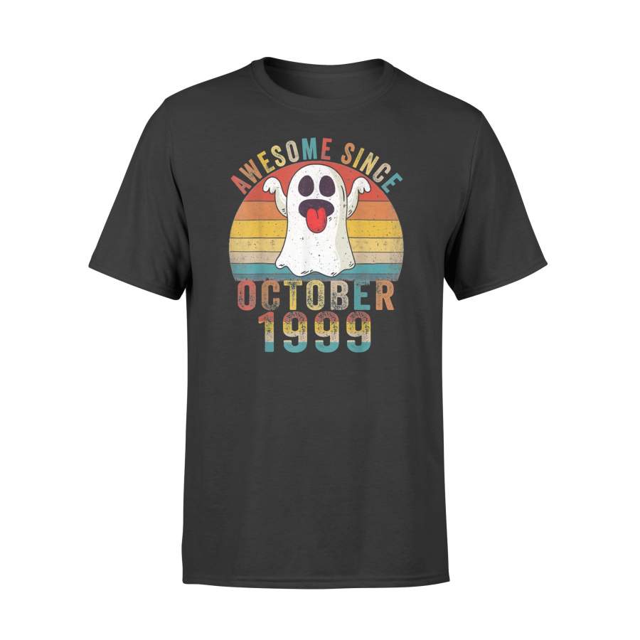 Awesome Since October 1999 Birthday Gift Boo Ghost Halloween T-Shirt – Premium T-shirt