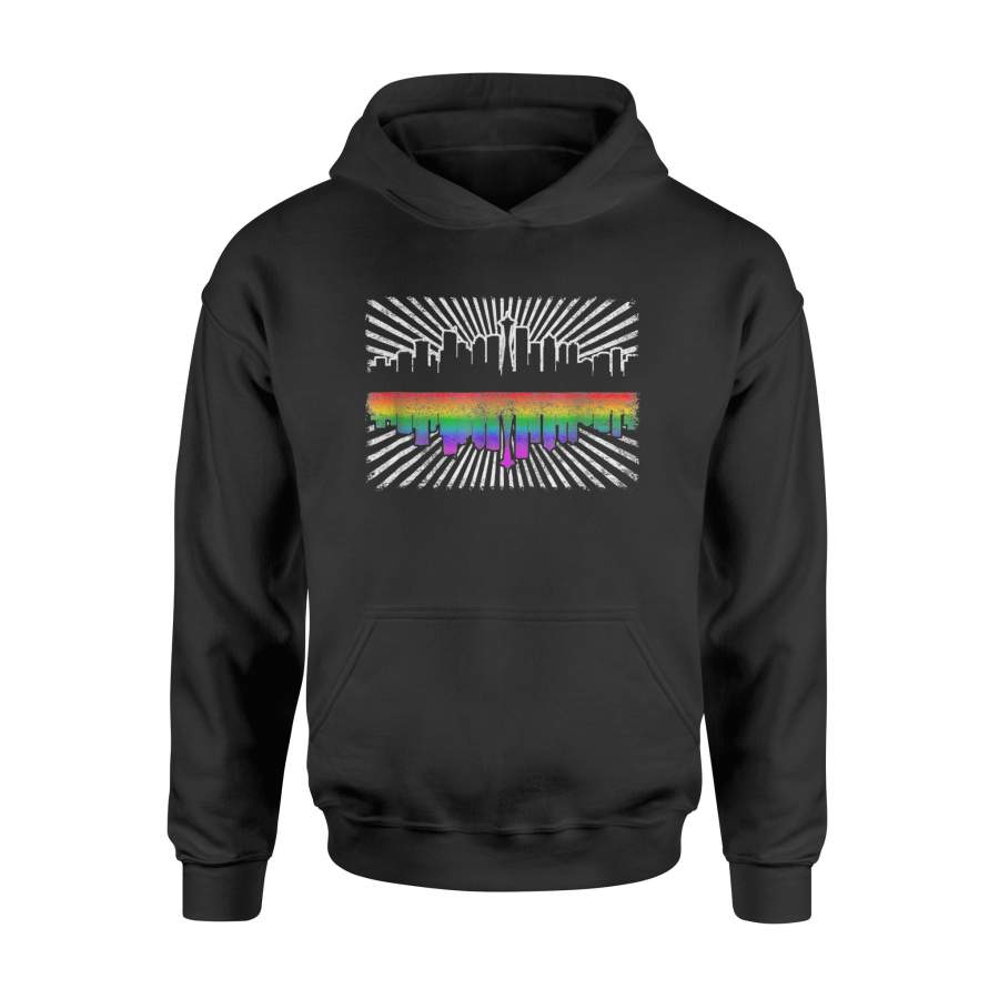 LGBT Seattle Gay Pride Shirt Rainbow Skyline Gift – Standard Hoodie