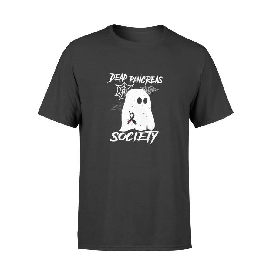 Halloween gift idea Womens Diabetes Awareness Dead Pancreas Society Ghost T-shirt – Standard T-shirt